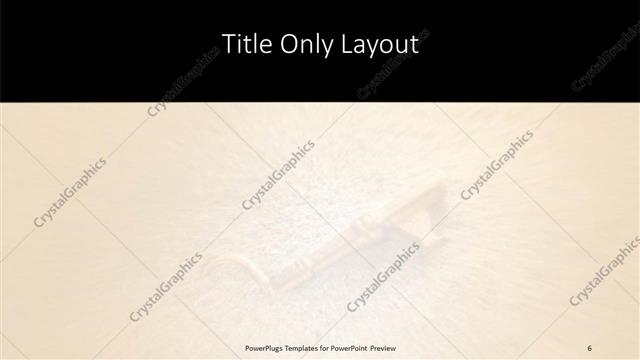 Title Only presentation slide layout