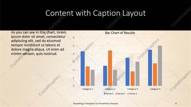 Content with Caption presentation slide layout