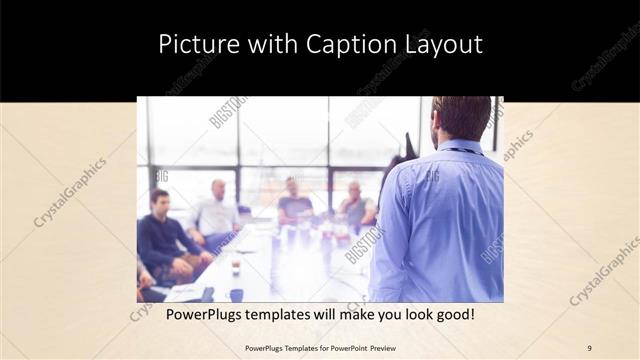 Picture with Caption presentation slide layout