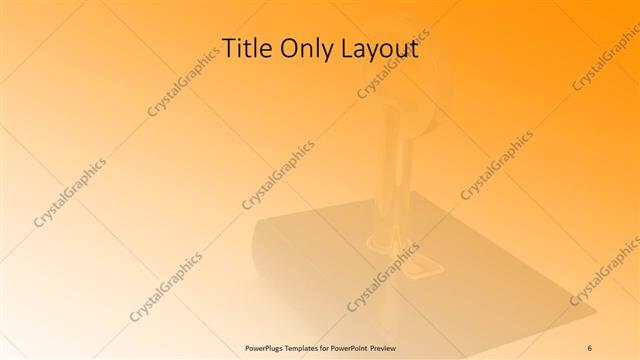 Title Only presentation slide layout