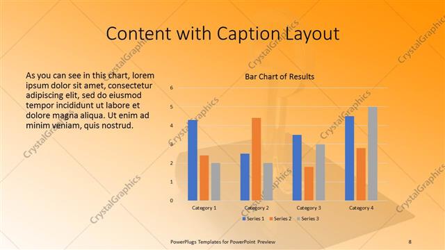 Content with Caption presentation slide layout
