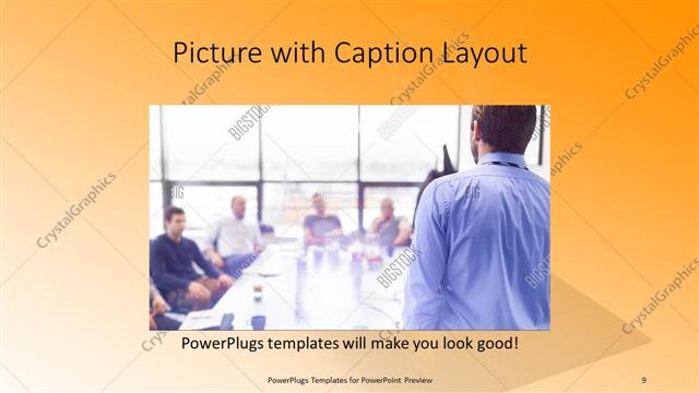 Picture with Caption presentation slide layout