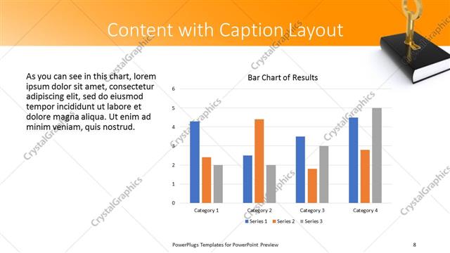 Content with Caption presentation slide layout