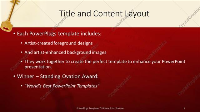 Title and Content presentation slide layout