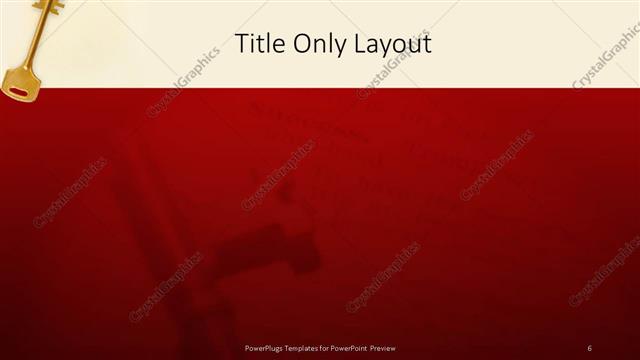 Title Only presentation slide layout