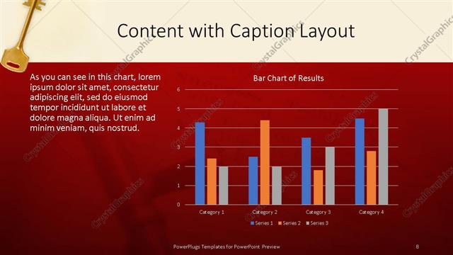 Content with Caption presentation slide layout