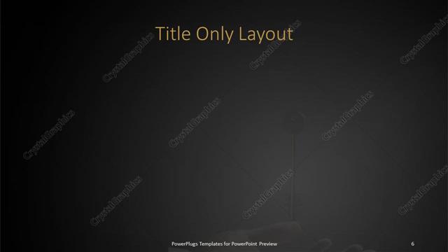 Title Only presentation slide layout
