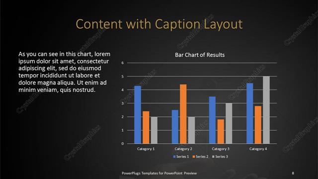 Content with Caption presentation slide layout