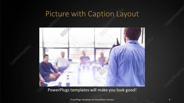 Picture with Caption presentation slide layout