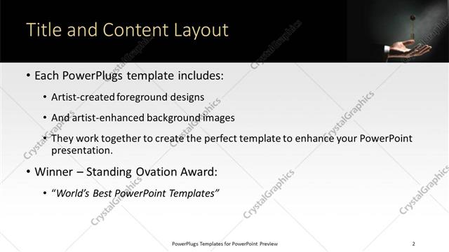 Title and Content presentation slide layout