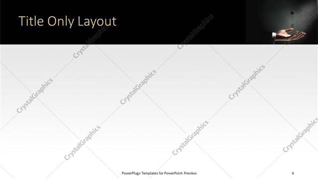 Title Only presentation slide layout