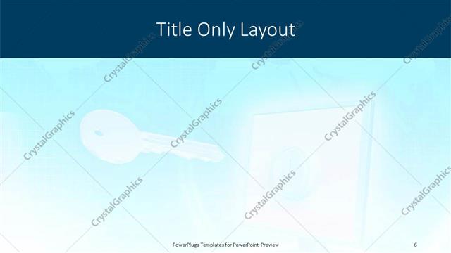 Title Only presentation slide layout