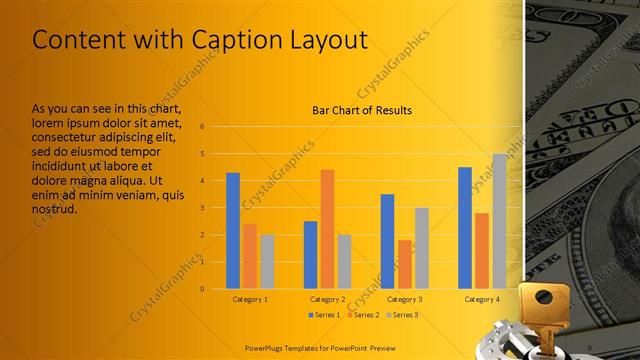 Content with Caption presentation slide layout