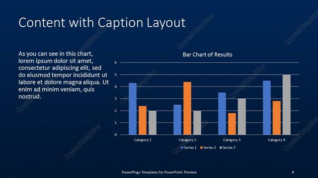 Content with Caption presentation slide layout