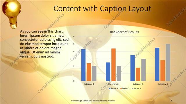 Content with Caption presentation slide layout
