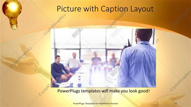 Picture with Caption presentation slide layout