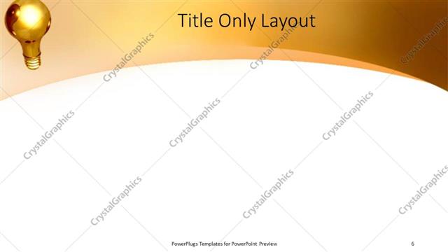 Title Only presentation slide layout