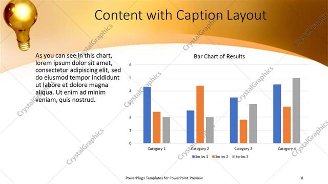 Content with Caption presentation slide layout