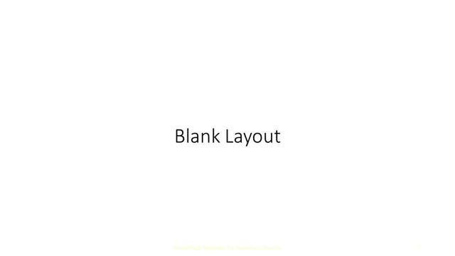 Blank presentation slide layout