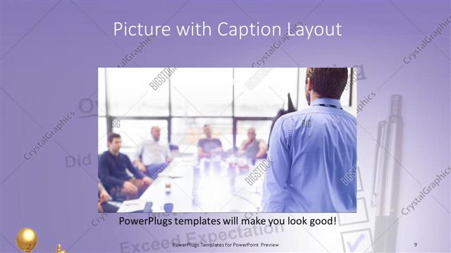 Picture with Caption presentation slide layout