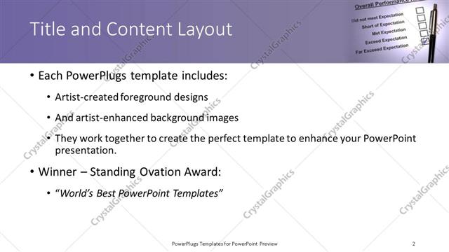Title and Content presentation slide layout