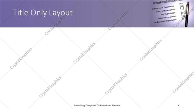 Title Only presentation slide layout