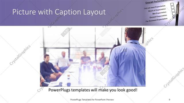 Picture with Caption presentation slide layout