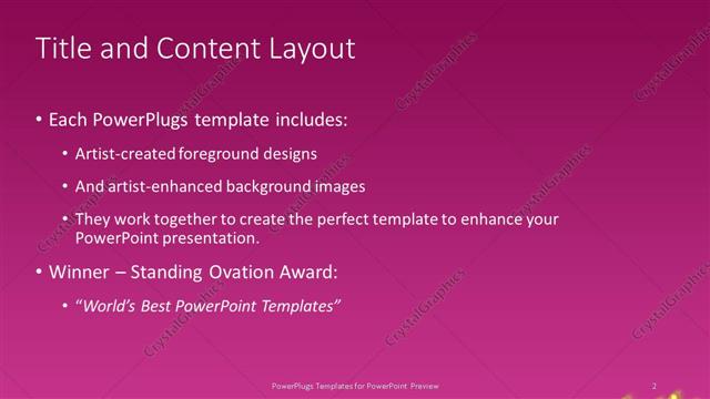 Title and Content presentation slide layout