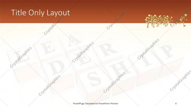 Title Only presentation slide layout