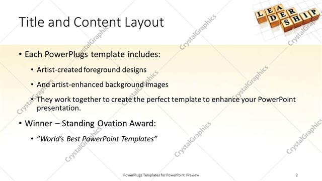 Title and Content presentation slide layout
