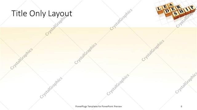 Title Only presentation slide layout