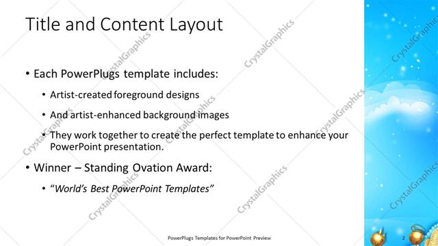 Title and Content presentation slide layout
