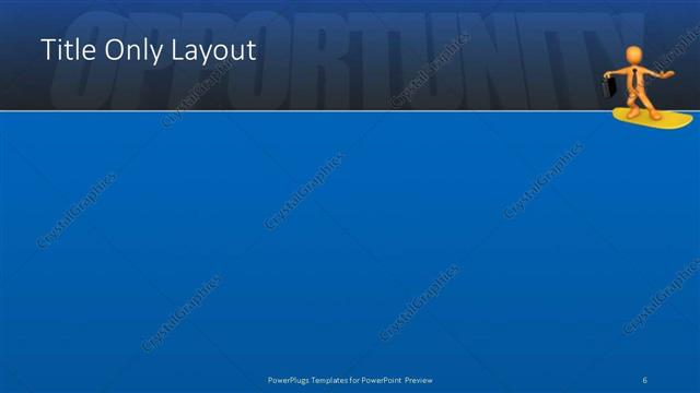 Title Only presentation slide layout