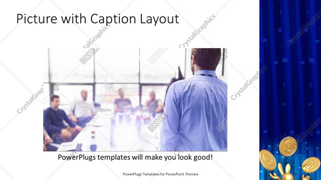 Picture with Caption presentation slide layout