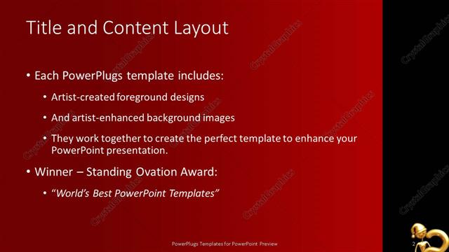 Title and Content presentation slide layout