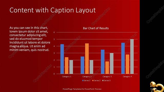Content with Caption presentation slide layout