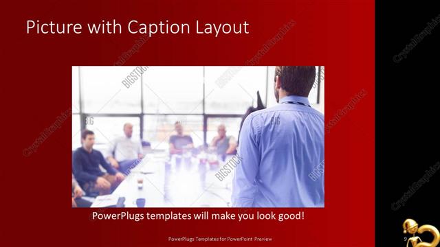 Picture with Caption presentation slide layout