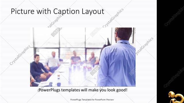 Picture with Caption presentation slide layout