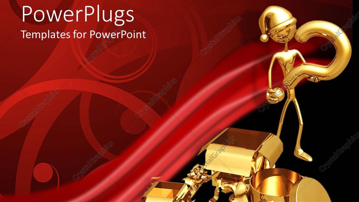 Featuring Gold Plated Man Asking Questions about a Gift Package