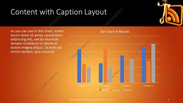 Content with Caption presentation slide layout