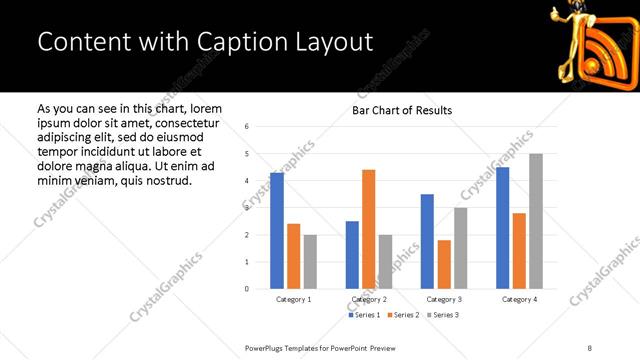 Content with Caption presentation slide layout