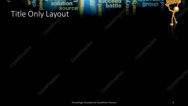 Title Only presentation slide layout