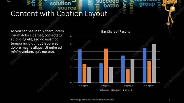 Content with Caption presentation slide layout