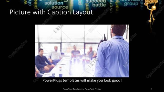 Picture with Caption presentation slide layout