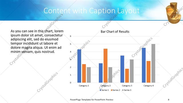 Content with Caption presentation slide layout