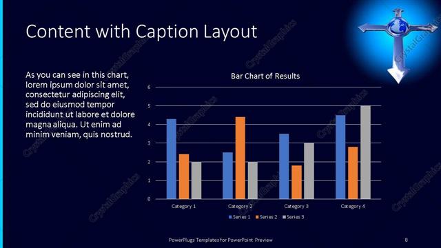Content with Caption presentation slide layout