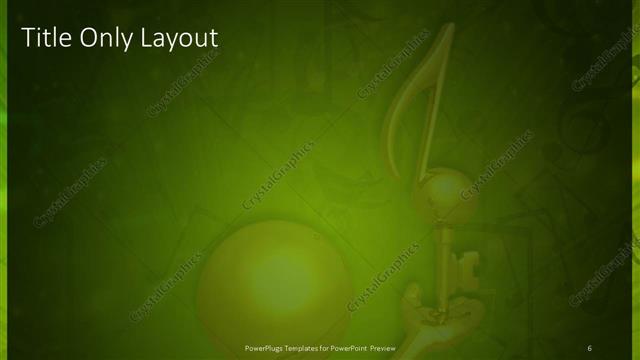 Title Only presentation slide layout