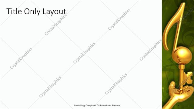 Title Only presentation slide layout