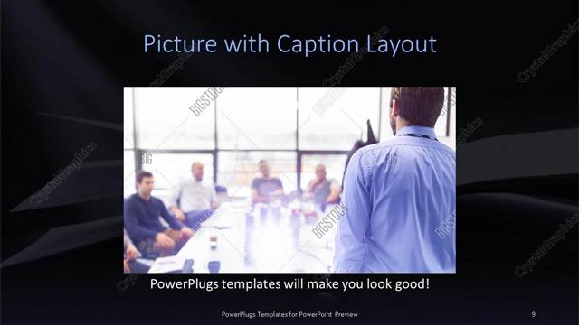 Picture with Caption presentation slide layout