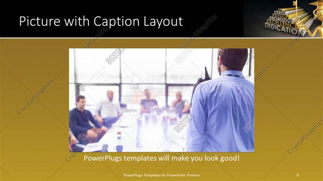 Picture with Caption presentation slide layout